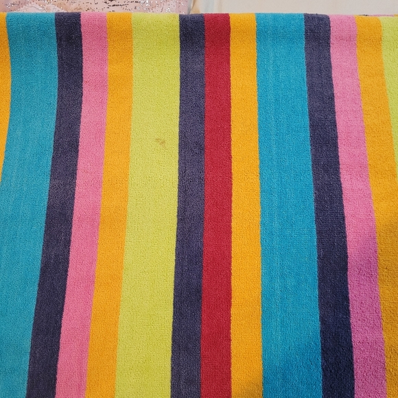 Beach Towel Rainbow Stripe South Padre Island Texas Resort Big 68 in x 31 in - Picture 6 of 11